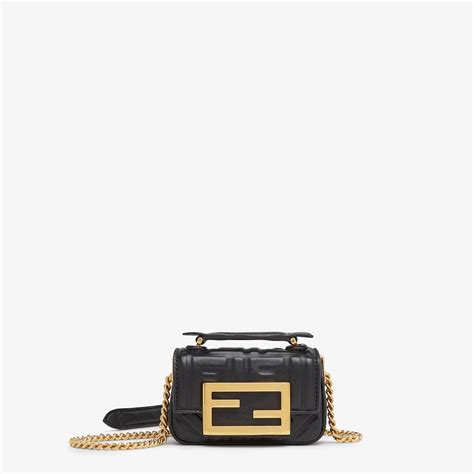 fendi mini baguette chain|Fendi mini shopper bag.